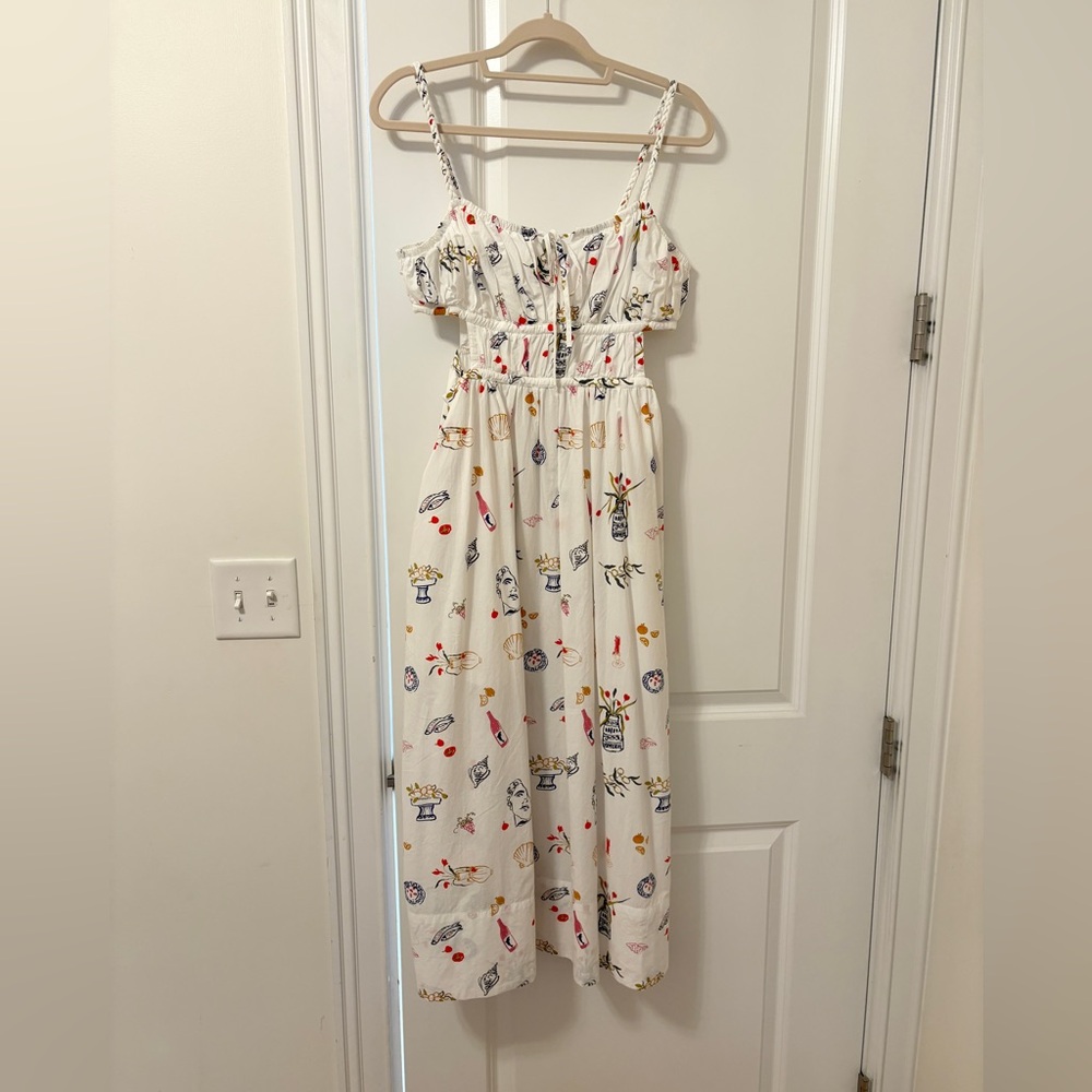 Madewell x Lisa Says Gah Grecian Print dress